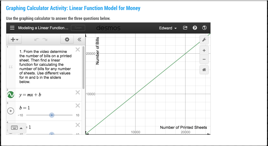 Linear Function Models | Media4Math